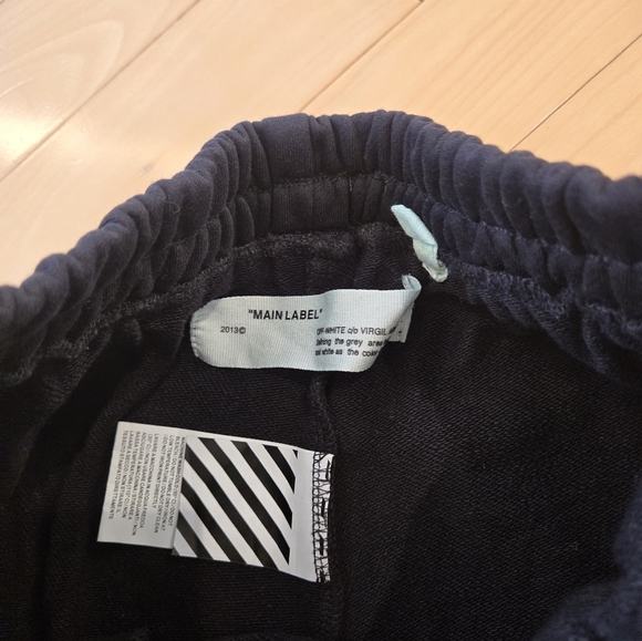 OFF-WHITE ART DAD Time Travelling Track Pants in Black & Multicolor - Picture 5 of 13